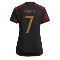 Tyskland Kai Havertz #7 Bortatröja Kvinnor VM 2022 Korta ärmar